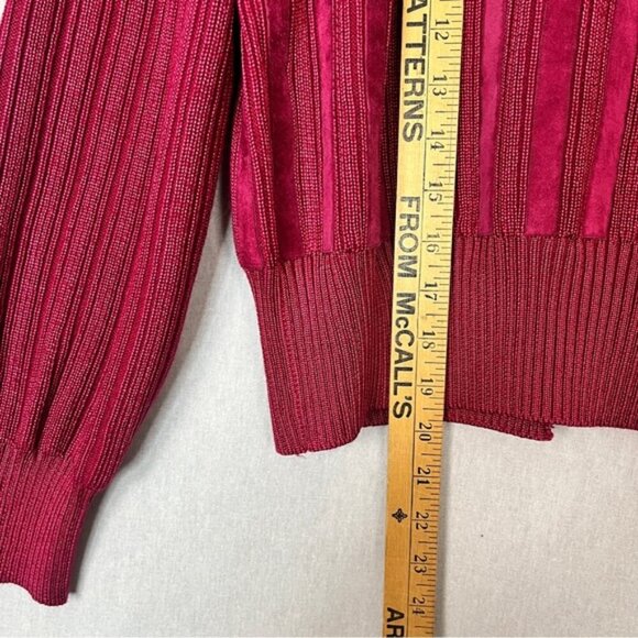 Vintage Beltrami virgin wool silk 3D button ribbed jacket Sz M - Picture 10 of 10